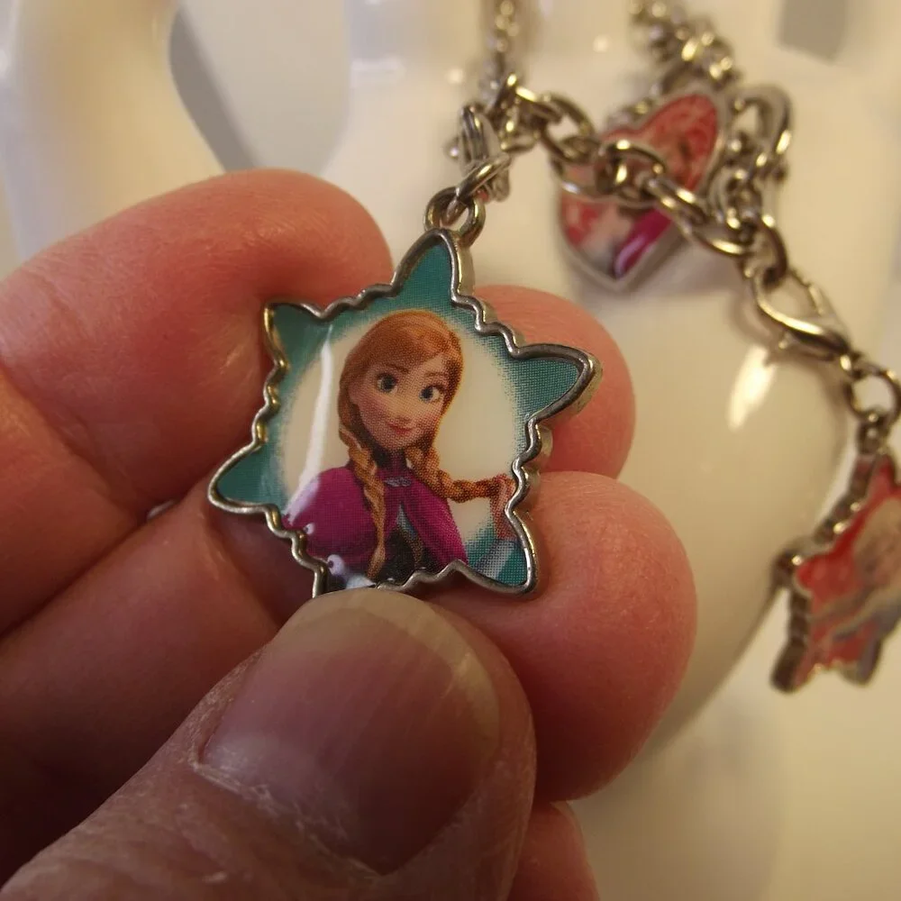 Disney Charm Bracelet - Removable Charms from Frozen - Elsa & Ana